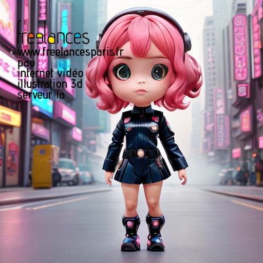 Pao mise en page internet vidéo illustration 3d serveur IA générative AI freelance paris studio de création magazines QTV4Z8Z0